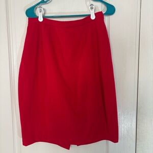 Red pencil skirt size 12